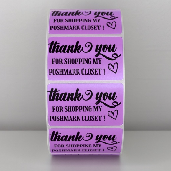 Thank You for Shopping My Poshmark Closet Stickers | THANK YOU STICKERS - Picture 6 of 11